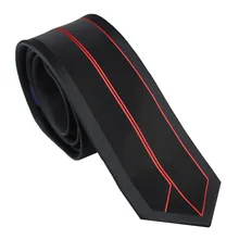 Lammulin Для Мужчин's Галстуки граничит черный с красным вертикальные полосатый галстук микрофибры Галстуки для Для мужчин рубашки платья свадебные Gravatas 6 см