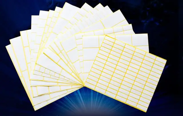all kind of size a5 label sticker white small sticker paper sticker