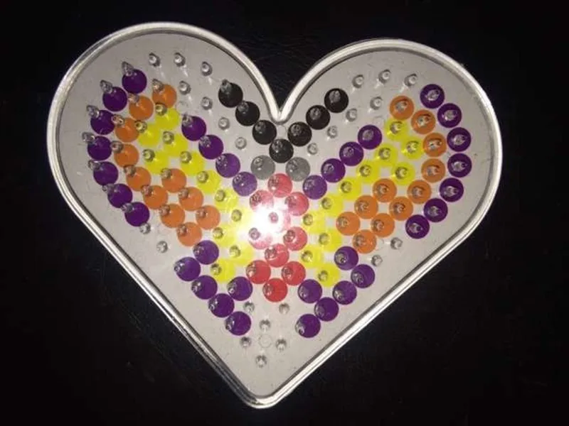 Crafts 14x Interlocking Pegboards Perler Bead Hama Fuse Beads Clear DIY