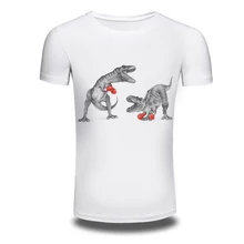 DY 117 3D Printed Box Dinosour T shirts Men s Fall Fashion Person T shirt Cotton