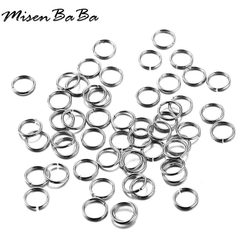 

300PCS/lot 4mm 5mm 6mm7mm 8mm 9mm 10mm Steel Round Open Jump Ring Hoop Single Ring Connecting Ring Circle For Diy Jewelry Making