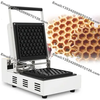 

Free Shipping Commercial Use Nonstick 110v 220v Electric Honeycomb Waffle Maker Iron Baker Machine Mold Plate