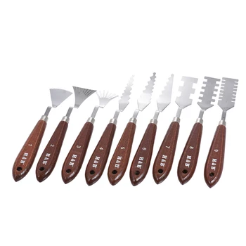 

9pcs Palette Knives Painting Mixing Scrapers Spatula Art Tools Set for Oil Painting Special Effects Artist accessories
