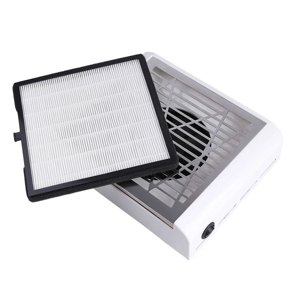 

40W UV Gel Polish Dust Collector Nail Art Suction Dust Collector with 1 Filter Nail Salon Tool Vacuum Cleaner Manicure Machine