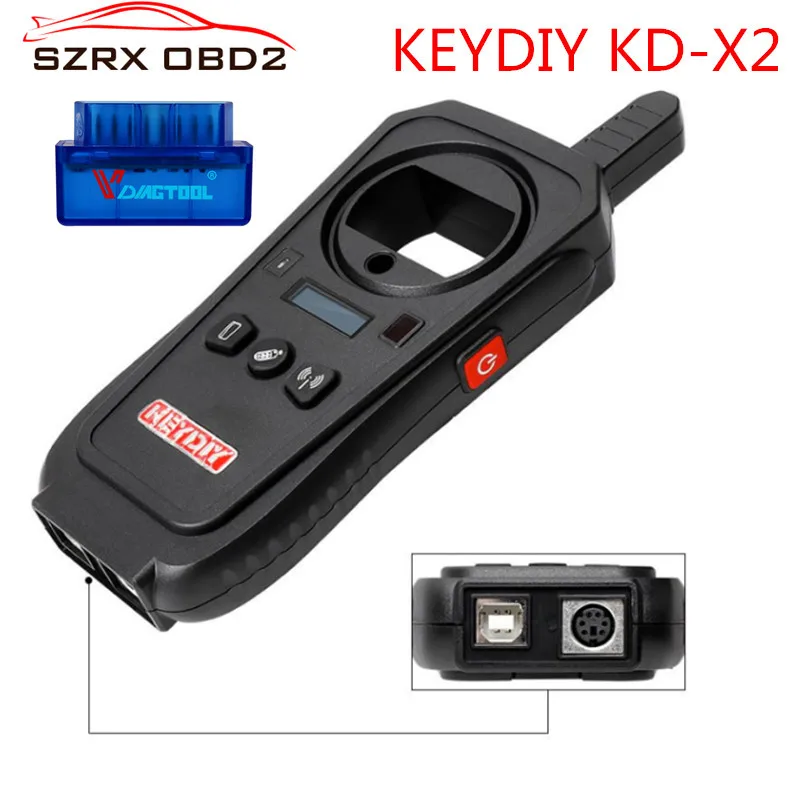 Горячая OBD2 автомобильный диагностический инструмент KEYDIY KD-X2 Автомобильный ключ гаражный дверной пульт kd x2 генератор/считыватель чипов/частота