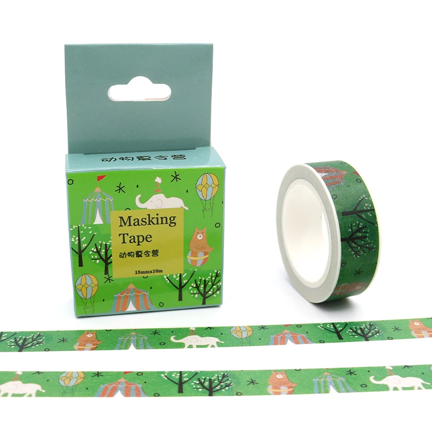 15mm*10m Box Package Animals In The Forest Washi Tape Masking Tape