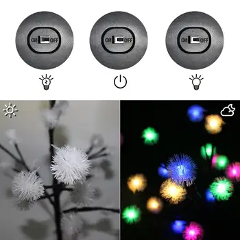 

Solar 20 LED Tree Light Snowy Tree Branch Shape Light