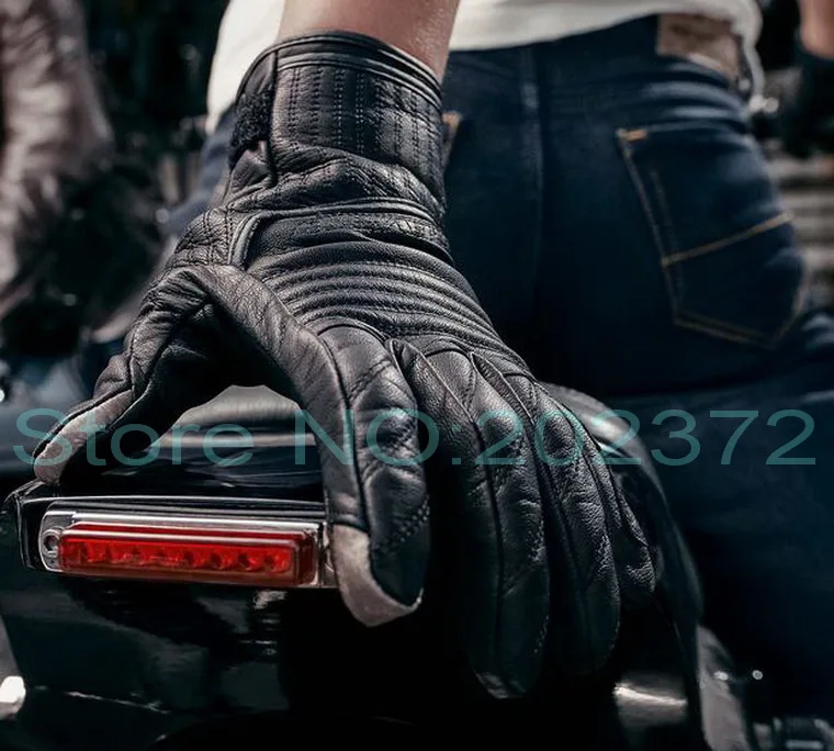 

Netherlands REV'IT! Abbey Road motorcycle gloves revit leather motorbike riding glove can touch Mobile phone screen black yellow