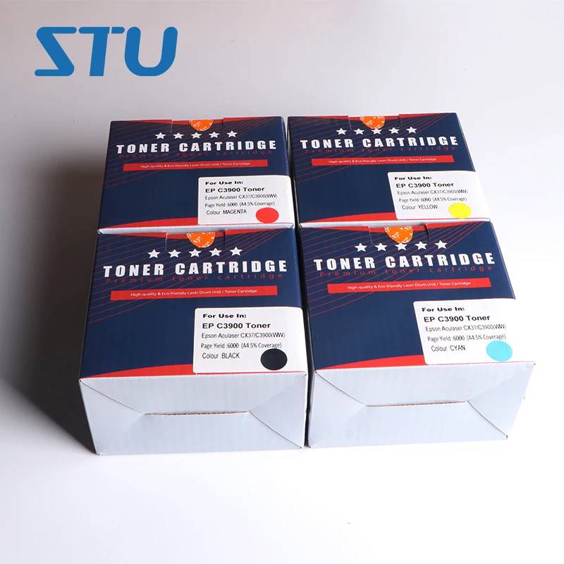 Новый совместимый картридж с тонером C/M/Y/K S050593 S050592 S050591 S050590 для Epson C3900 C3900DN