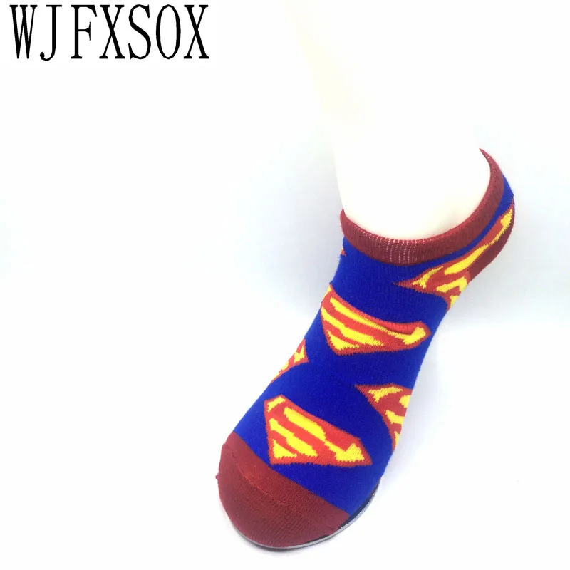 

WJFXSOX 1 pairs DC streets of Harajuku Superman Batman Socks men and women Tide brand cartoon couple cotton sweat socks Meias