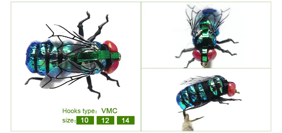 Набор мух для ловли нахлыстом, 12 шт., Реалистичная приманка для насекомых от комаров, приманка для форели, набор для ловли нахлыстом