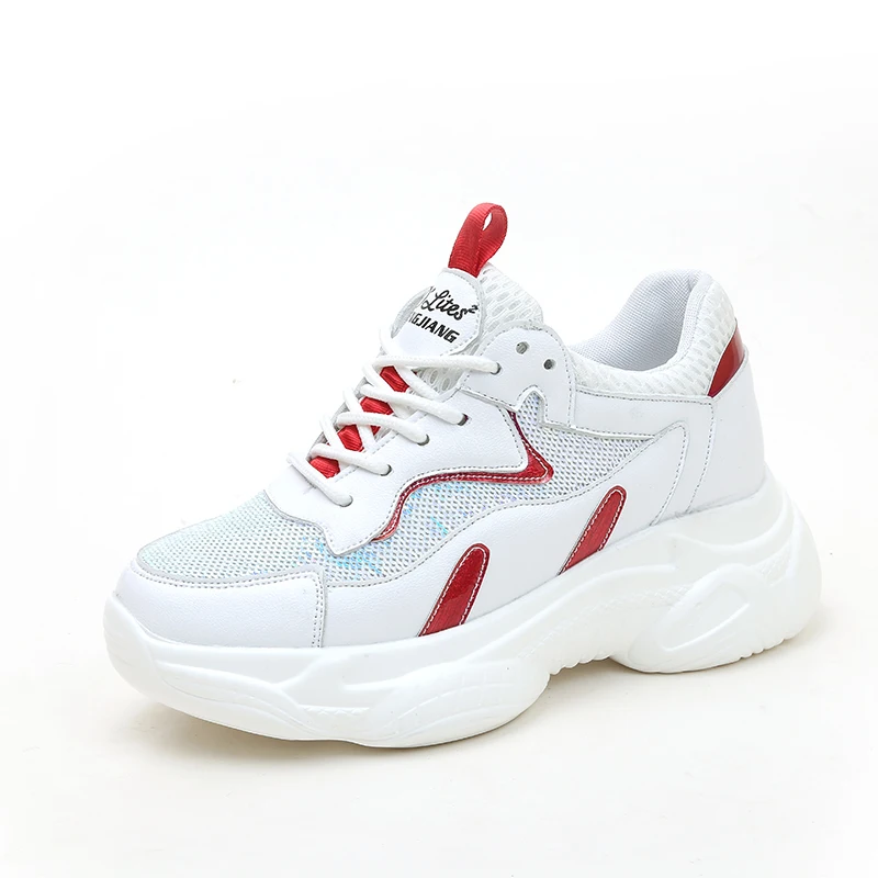 

Young Teen Fashion White Shoes Sneakers Vulcanized Shoes Women 2019 Daily Walking Club Thick Bottom Shoes Size 35-40