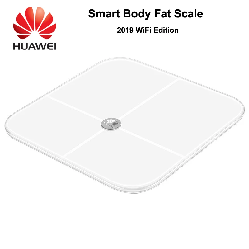 

Huawei Smart Body Fat Scale 2019 WiFi Version Hi-tech BIA Chip Sensor to Test Fat Accurate Measurement Alarm Clock Bluetooth