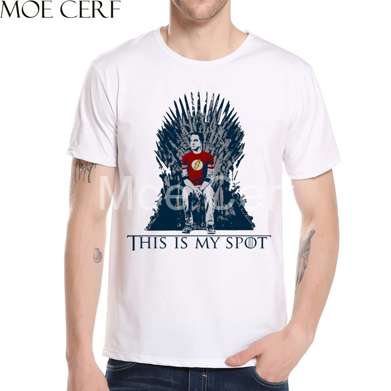 

MOE CERF New Arrival This Is My Spot Games Of Thrones Men T Shirt Summer Short Sleeve Printed Shirt Funny Boy Tops Tee L9-N-12