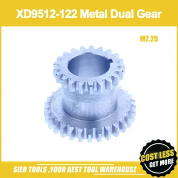 

Free Shipping!/XD9512-122 M2.25 Metal Fixed Dual Gear/T29 Teeth duplex gear