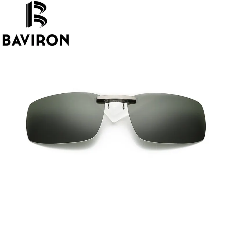 BAVIRON Rimless Myopia Clip on Sunglasses Car Drive Clip Glasses