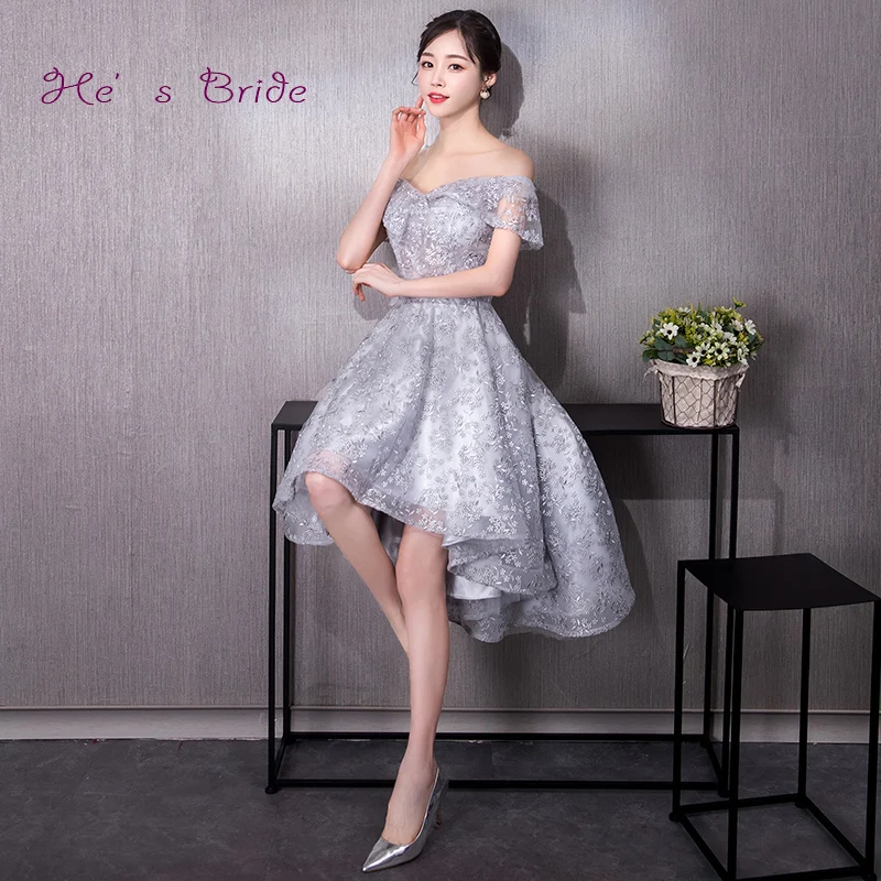 gray cocktail dress for wedding