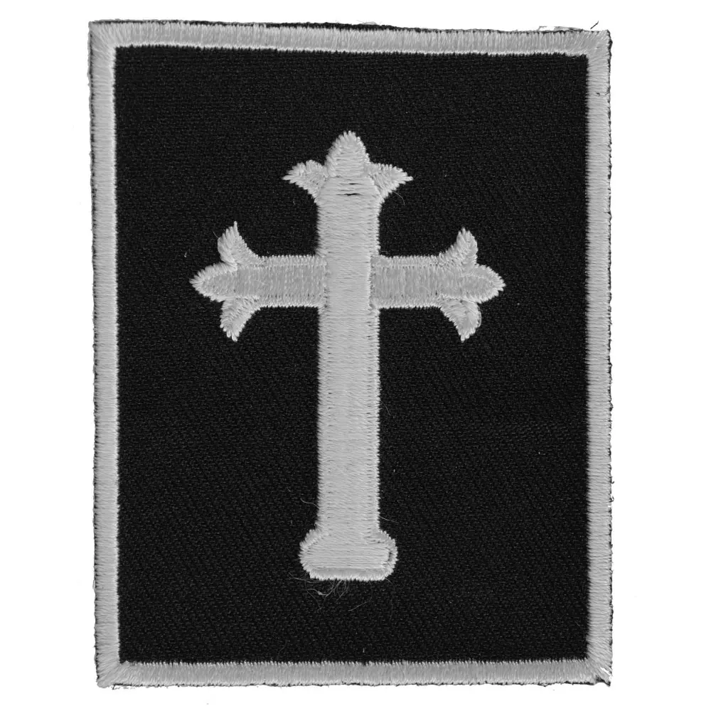 JESUS CROSS Patch Embroidered Applique Sewing Label punk biker Patches