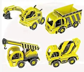 3D бумажная модель DIY игрушка головоломка подарок для детей автомобиля инженерно