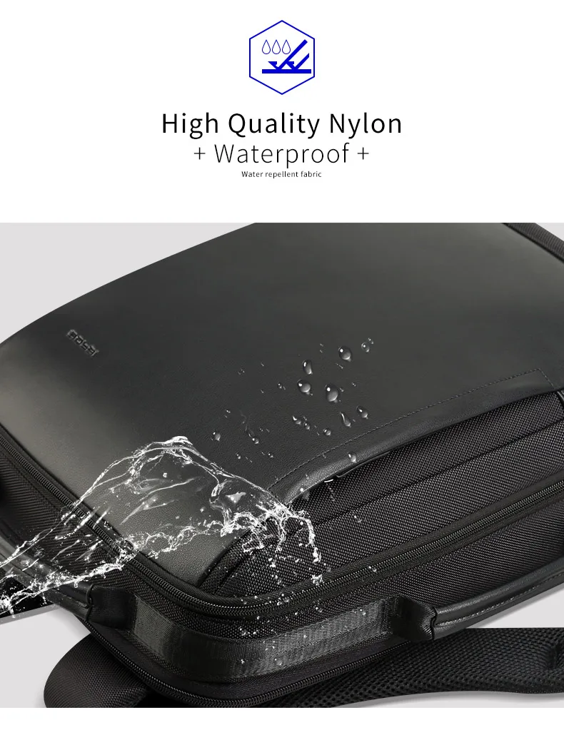 15,6 дюймовый рюкзак для ноутбука, черный кожаный рюкзак для мужчин, USB зарядка, мужской рюкзак для путешествий, нейлоновые мужские рюкзаки