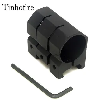 

Tinhofire 1 inch 25.4mm 1''ring 21mm Weaver Scope Torch Rail Mount tactical hunting mount Y001