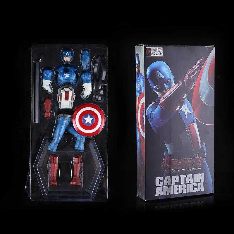 

Crazy Toys The Avengers Captain America PVC Action Figure Collection Model Toy