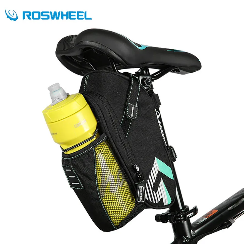 

ROSWHEEL Bicycle Seat Bag Saddle Bag 3D Shell Waterproof Bicycle Under Seat Packs Cycling Tail Pouch Bike Saddle Bags