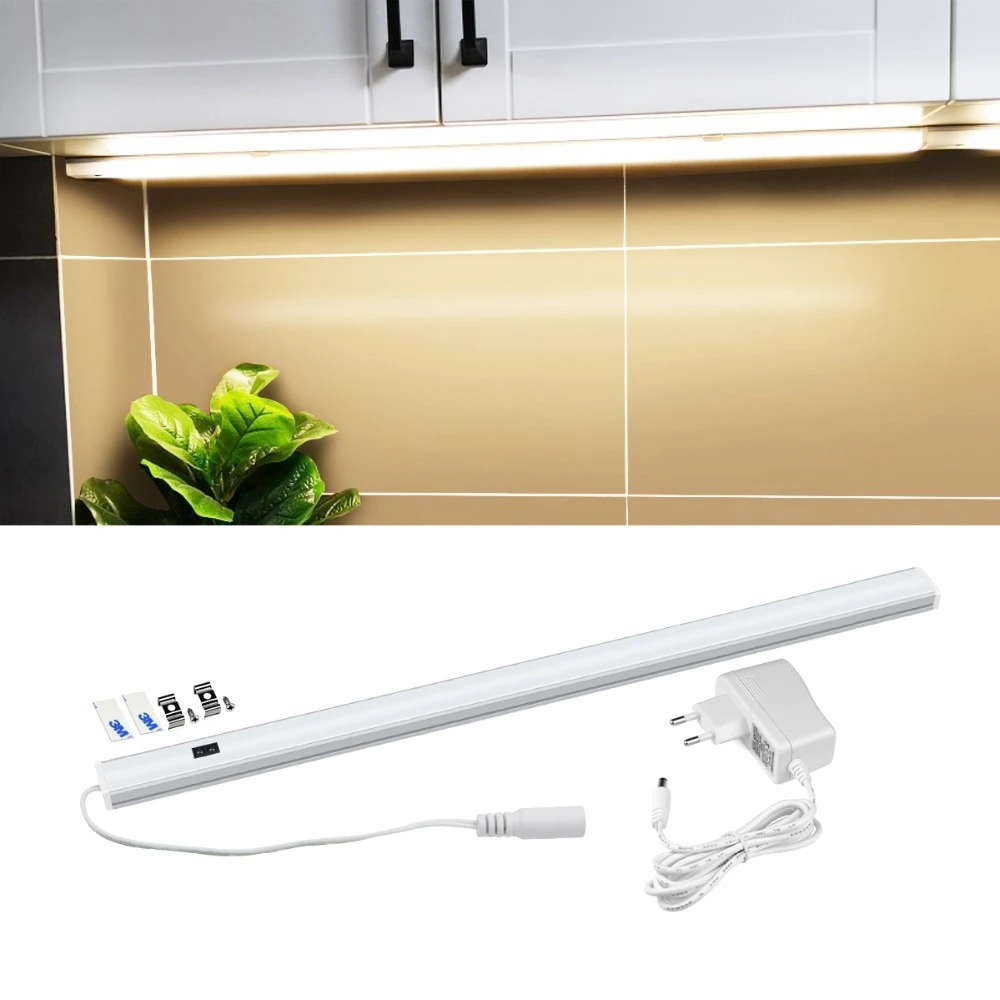 Hand Sweep Motion Sensor DC12V LED Light Read Lamp Under Cupboard Cabinet Closet