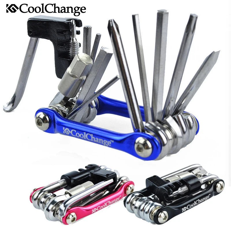

Coolchange 11in1 Multi-function Bike Bicycle Repair Tools Cycling Chain Rivet Extractor Kit 100% High Quality