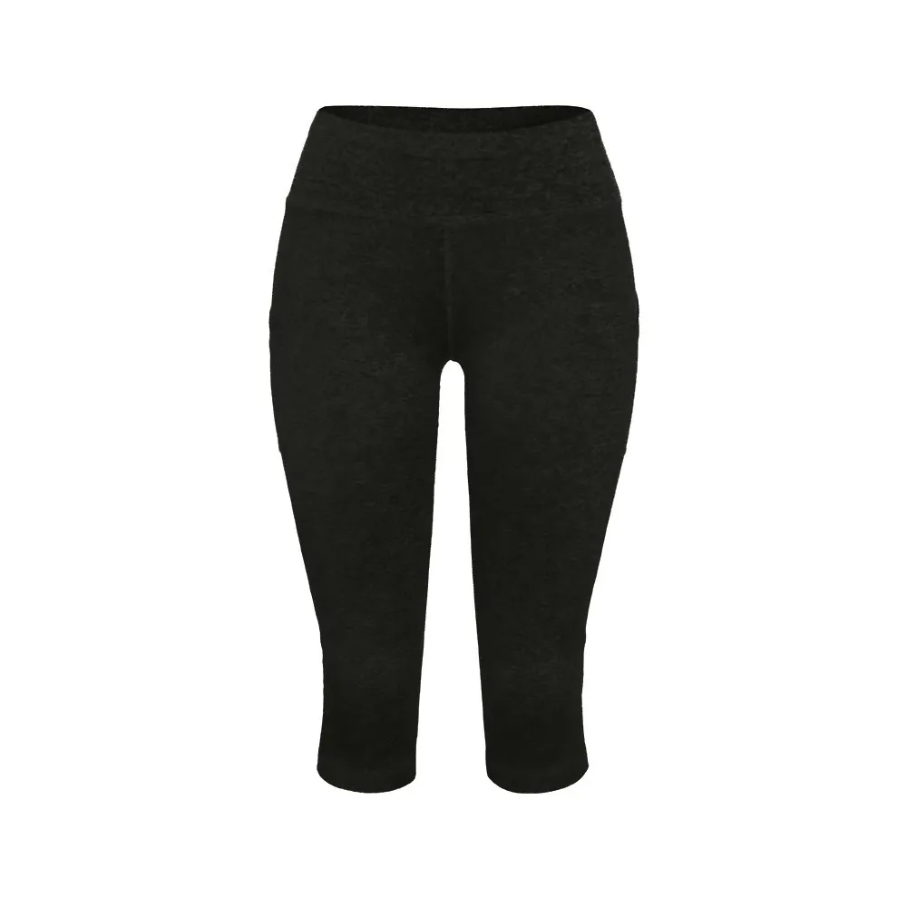 Для женщин полиэстер Леггинсы с карманами для занятий фитнесом спортом в тренажерном зале для бега спортивные обтягивающие узкие брюки с эластичной резинкой на талии брюки# P5