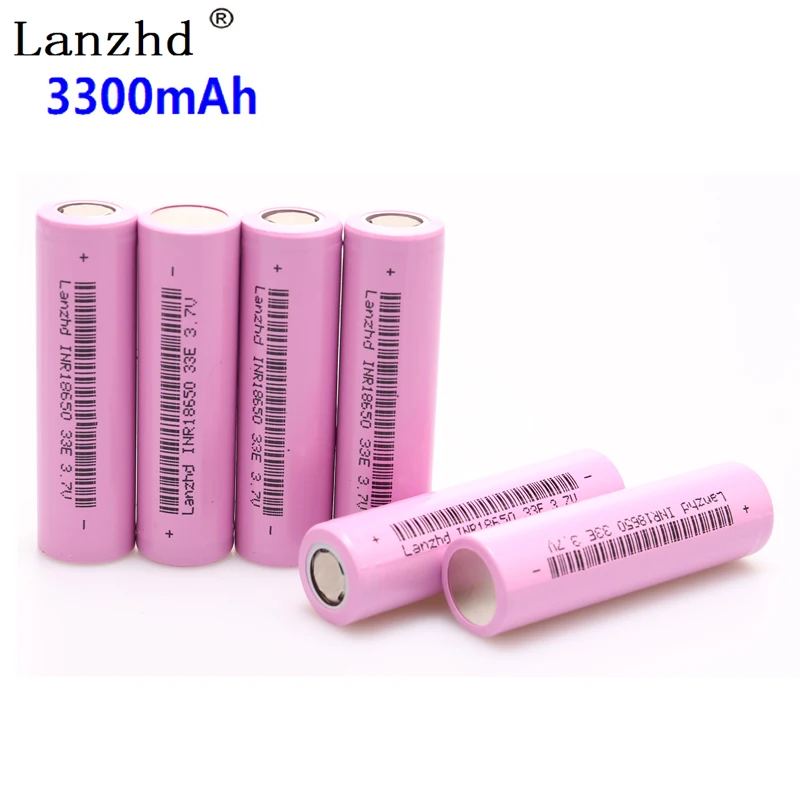 

6PCS 18650 3.7C INR18650 batteries 18650 Battery lithium li ion 3.7v 30a 18650VTC7 18650 3300mAh 33e