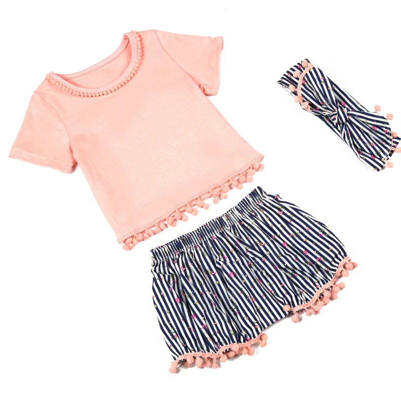 peach baby girl outfit