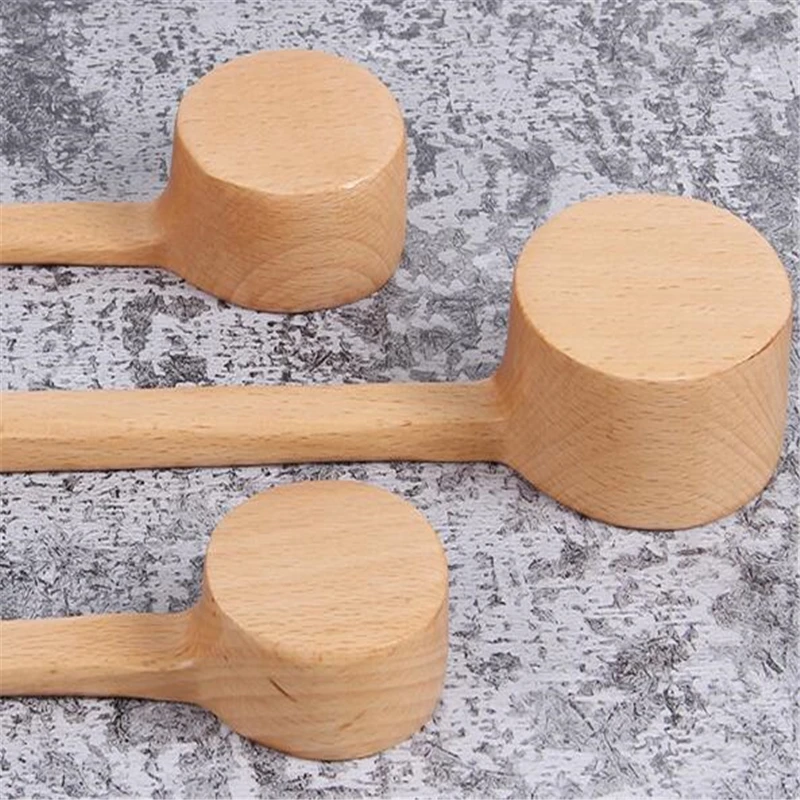 Длинная Деревянная Ручка Мерная Ложка деревянная кофейная ложка кухонные суповые ложки домашние кухонные измерительные инструменты