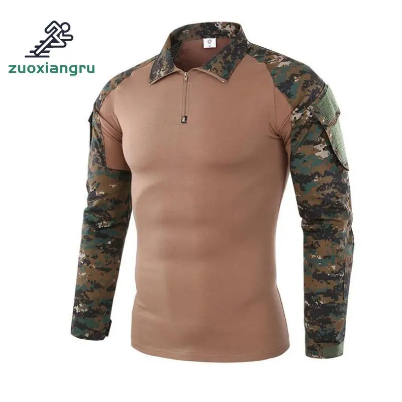 

Gear Camouflage Army Hiking Shirts Men Ru Soldiers Combat Tactical Shirt Military Force Multicam Camo Long Sleeve Hunting Shirt