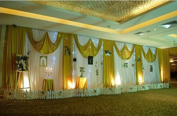 2015 New Design font b Wedding b font font b Backdrop b font Stage Curtain 10ft