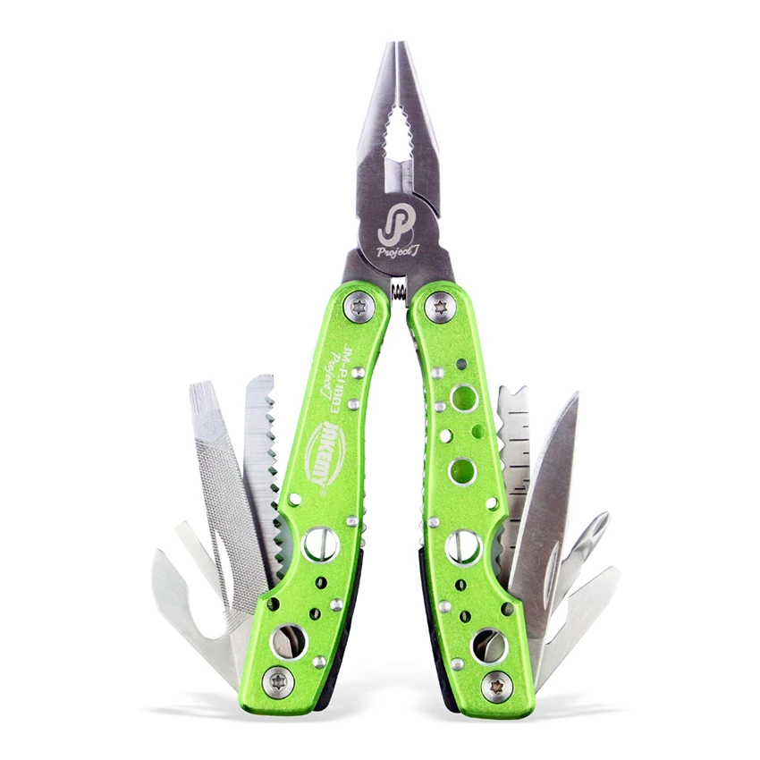 

Jakemy 9 In1 Folding Blade Knife Multitool Outdoor Army Survival Cutting Pliers Opener Screwdriver Camping Hand Tools JM-PJ1003