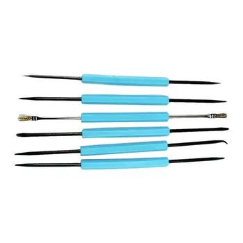 

6pcs/lot Professional Steel Solder Assist Repair Tool Set Electronic Components Welding Grinding Cleaning Repairing Tools