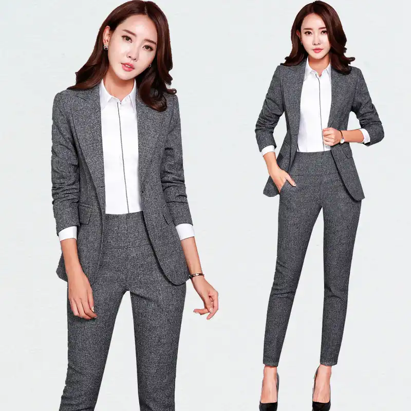 women's pant suits with long jackets