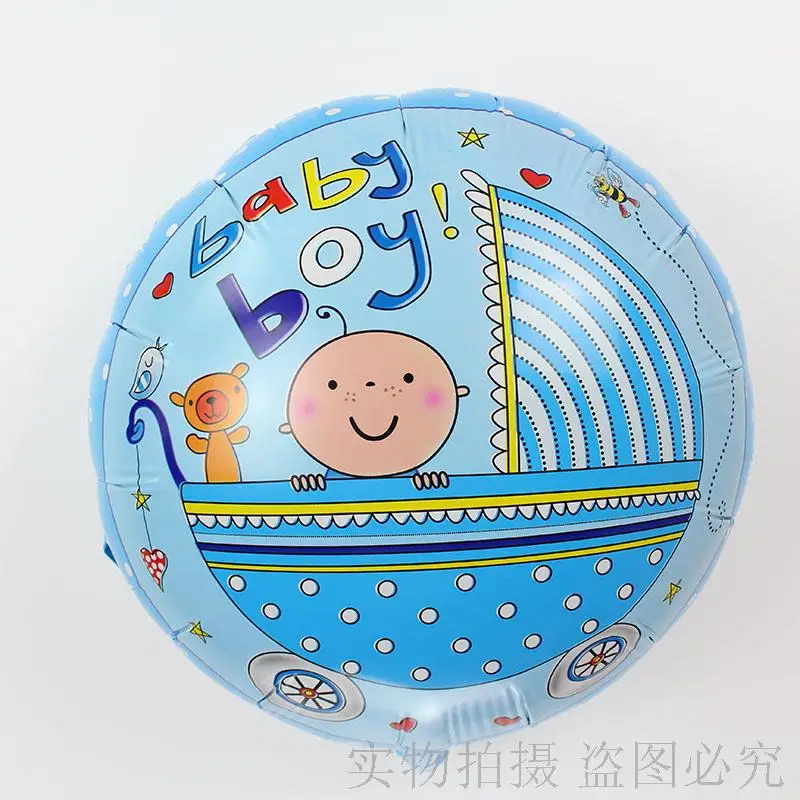 20pcs/lot 18inch Baby Stroller Balloon Helium Foil Globos For New Born Birthday Party And Baby