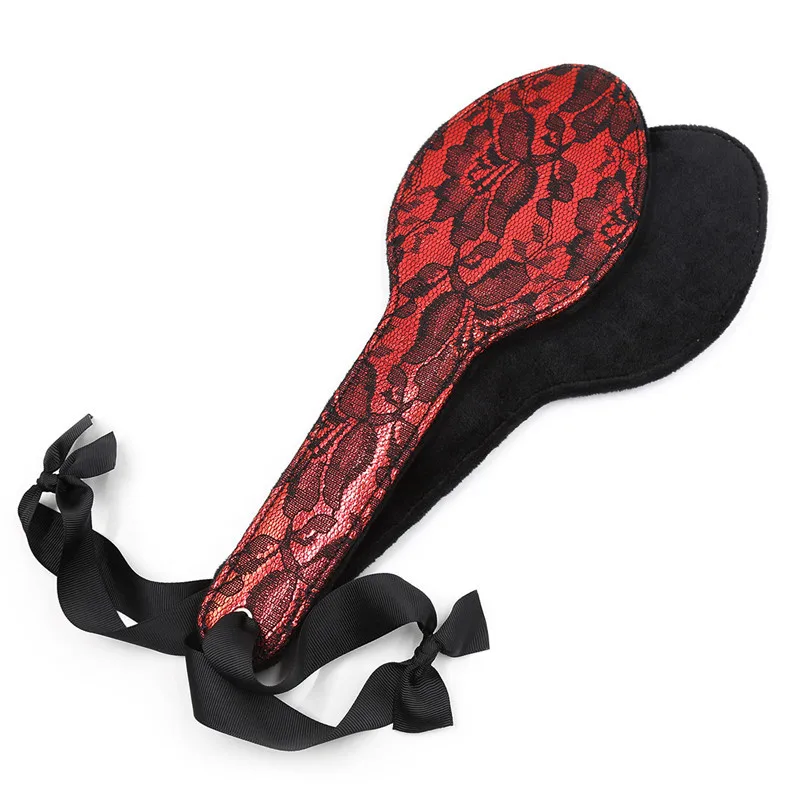 Vintage Paddling Porn - US $6.32 20% OFF|Red Vintage Paddle Slave Spanking Paddle Bondage Flogger  Porn Floral Embroidery Flogger Whip Adult Sex Accessories for Couples on ...