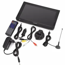 LEADSTAR 10 дюймов цифровой аналоговый телевизоров DVB-T-T2 1024x600 Разрешение Портативный ТВ штепсельная вилка европейского стандарта