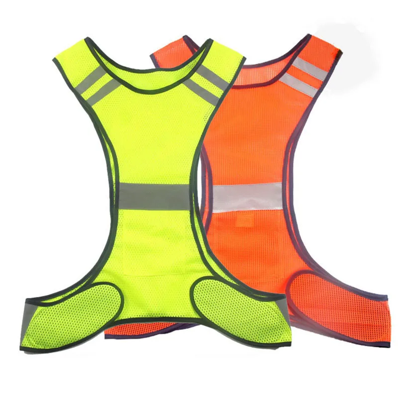 Светоотражающий жилет безопасности ночь Открытый Спорт жилет работает для верховой езды светоотражающие безопасности верхняя одежда