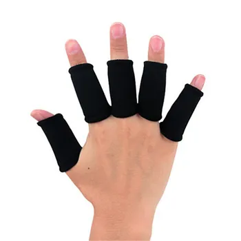 

10pcs/set Sport Finger Splint Guard Bands Bandage Support Wrap Basketball Volleyball Fingerstall Sleeve Caps Protector