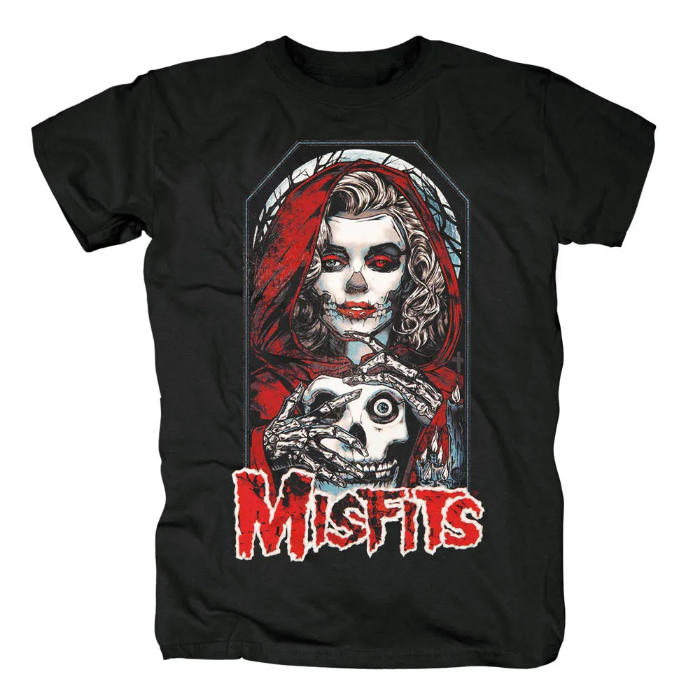 Bloodhoof The Misfits Vampire Friday 13 альбом трэш метал рок черная хлопковая новая футболка Топ