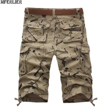 Мужские шорты Карго камуфляжные граффити спортивные карманные высокие уличные мужские модные паркуры с принтом буквы Летние повседневные шорты креативный 44