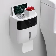 Держатель для туалетной бумаги Творческий пластиковые ванны держатель для туалетной бумаги настенный коробка для хранения бумаги держатель для туалетной бумаги LO10191146
