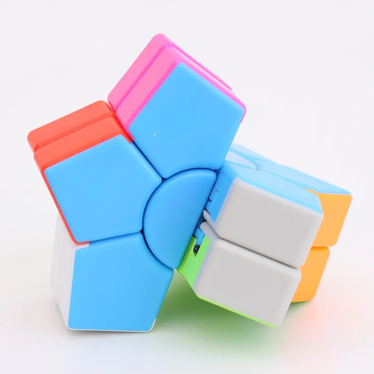 Zcube скоростной кубик волшебный кубик головоломка твист игрушка пятиконечная звезда без наклеек Мини Красочный