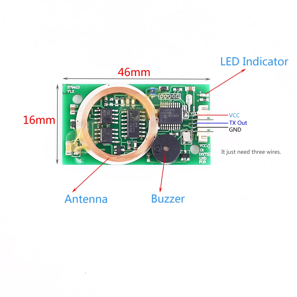 5 V 13,56 MHz 125 KHz ISO14443A двухчастотный Wiegand Reader RFID беспроводной модуль для IC/ID/карточка Mifare