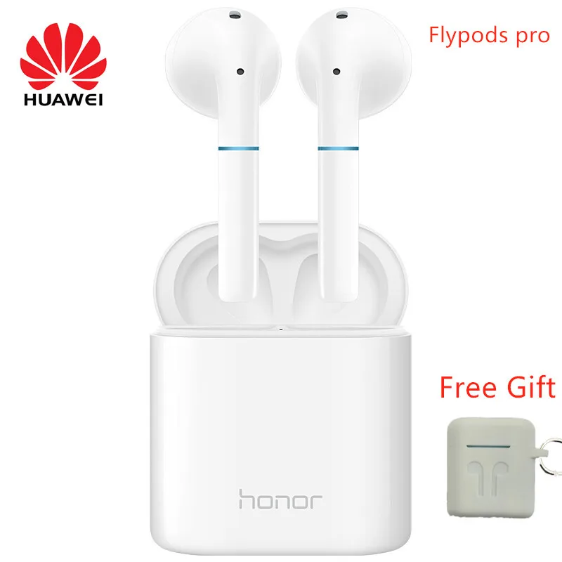 HUAWEI honor FlyPods Беспроводная Bluetooth Водонепроницаемая гарнитура наушники поддерживает шумоподавление громкой связи микрофон с бесплатным подарком - Цвет: Flypods pro white