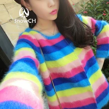 Натуральная норка пальто с мехом женские длинные трикотажные норки свитер норки кашемировый свитер меховые жилеты f612